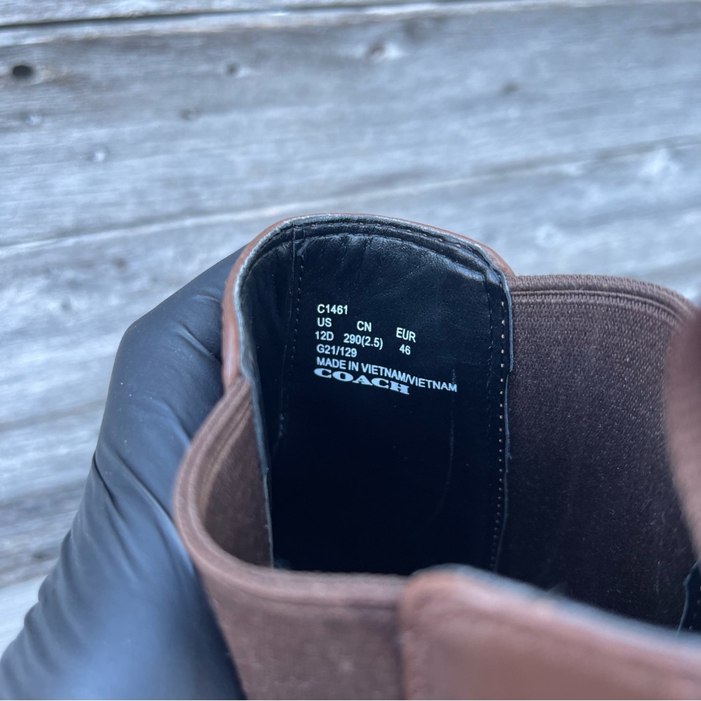 Coach Brown Chukka Boots - Picture 9 of 12